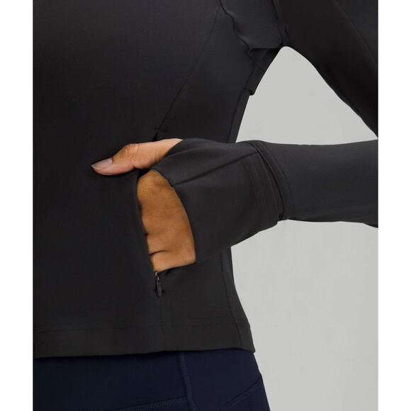 (10) NWOT $118 Lululemon Nulu Cropped Define Jacket Black - Picture 3 of 5